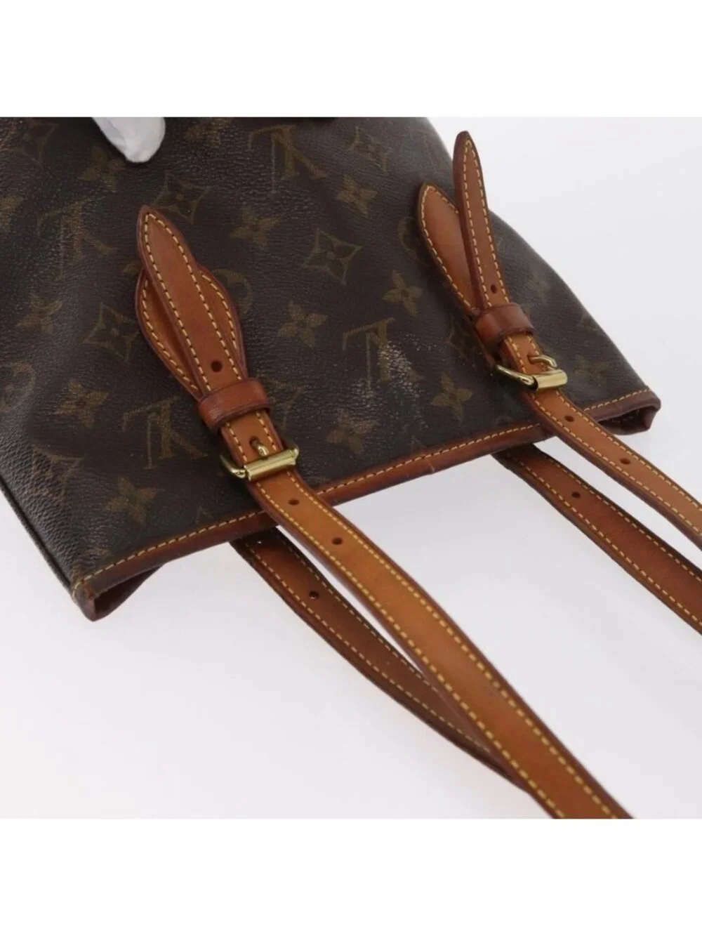 Authentic LOUIS VUITTON Monogram Bucket PM Shoulder Bag M42238 LV